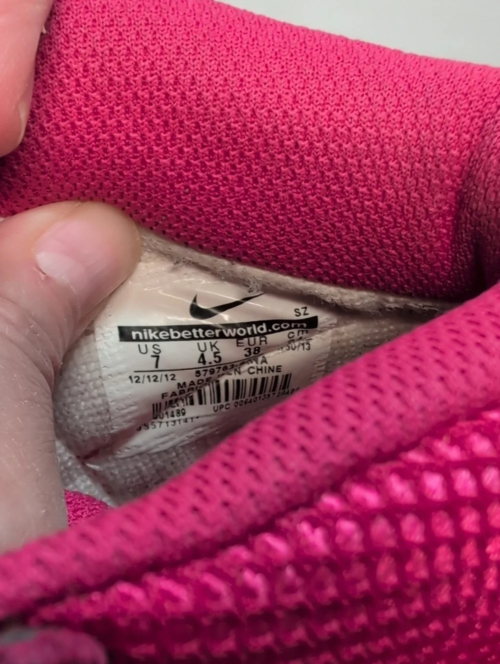 Nike Dunk Sky Hi hot pink hidden wedge sneakers womans size 7 EU 38